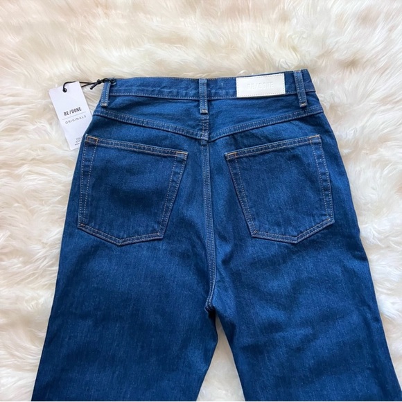 New! Re/Done '70s Pocket High Waist Wide Leg Jeans - Picture 7 of 8